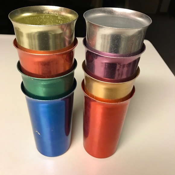 aluminum drinking glasses